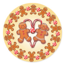 GINGERBREAD KIDS & CANDY by SHARON SHARPE Stickers