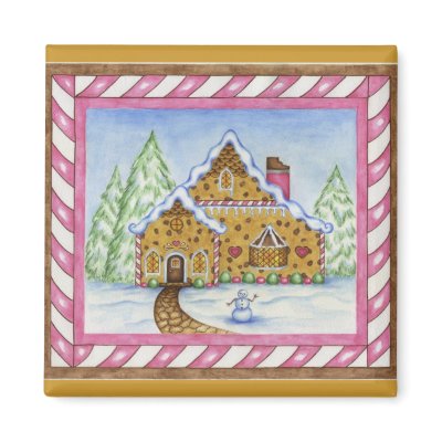 Gingerbread Lodge House Magnet by suncookiez