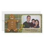 Gingerbread Man And Ribbon Photo Holiday Card Photo Card
