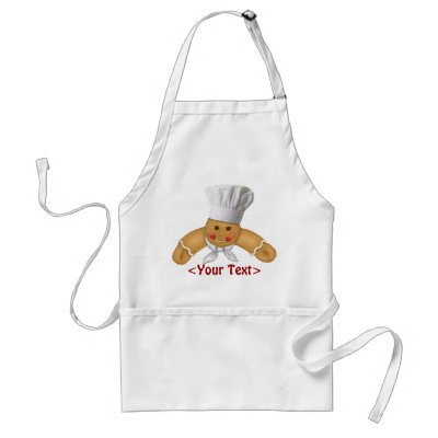 Gingerbread Man as Cook - Customize Apron by Spice