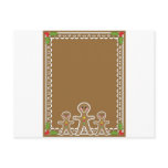 Gingerbread Man Border Post Card