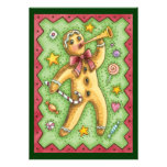 Gingerbread Man Christmas Party Invitation