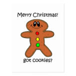 gingerbread man Christmas Postcards