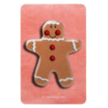 Gingerbread Man Cookie Magnet