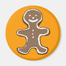 Gingerbread man cookie refrigerator magnet