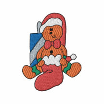 Gingerbread Man Embroidered Shirt
