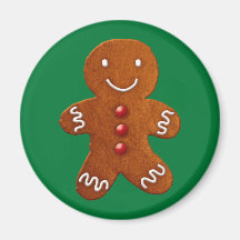 Gingerbread Man Fridge Magnet