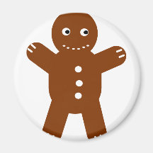 gingerbread man fridge magnet