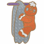 Gingerbread Man Hanging on Towel Embroidered Shirt