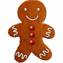 Gingerbread Man Ornament Photo Cut Outs