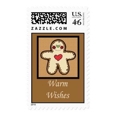 gingerbread man stamp by TheChristmasBoutique