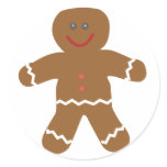 Gingerbread Man Stamp Stickers