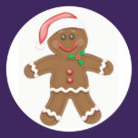 Gingerbread Man Sticker stickers