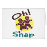 Gingerbread Men Oh Snap Greeting Card