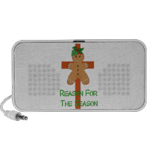 Gingerbread On A Cross Portable Speakers
