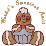 Gingerbread Sweetest Aunt embroidered shirts