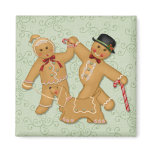 Gingerbread Trio 2 Fridge Magnet