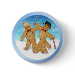 Gingerbread Trio Pinback Button