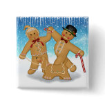 Gingerbread Trio Button