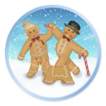Gingerbread Trio Round Sticker