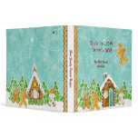 Gingerbread Village Family Dessert Cookbook Binder