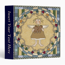 Gingerbread Xmas Angel Avery Binder