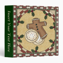 Gingerbread Xmas Avery Binder