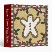 Gingerbread Xmas Avery Binder