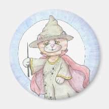 Gingey the Cat Witchy Magnet