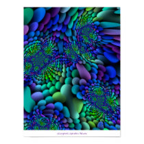Gingezel Garden Blues Abstract posters