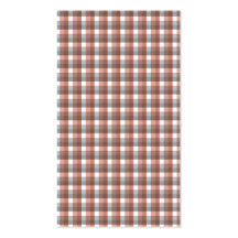 Gingham check pattern. Grey, Red - Brown White Business Card Template