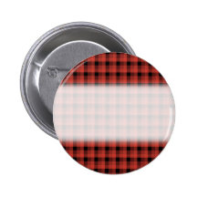 Gingham check pattern. Red and Black Plaid Pin