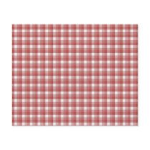 Gingham check pattern. Red and White. Full Colour Flyer