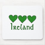 Gingham Hearts Ireland Mouse Pads