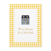 Gingham Home Moving Postcard