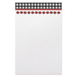 Gingham Ladybug Stationary stationery