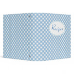 Gingham Recipe Binder