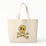 Gingham Skull & Bones - Yellow Bag
