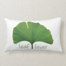 Gingko Leaf Throw Pillows