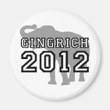 Gingrich 2012 refrigerator magnet