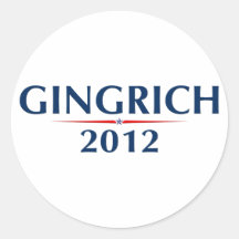 GINGRICH 2012 (v102) Round Stickers