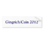gingrich cain 2012 bumper sticker