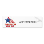 Gingrich for President 2012 Merchandise Bumper Sticker
