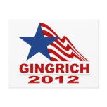 Gingrich for President 2012 Merchandise Post Card