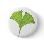 Ginkgo Leaf Button