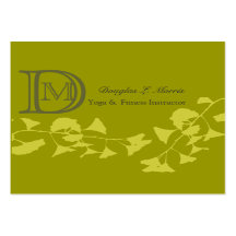 Ginkgo-Yoga  Monogrammed Business Card