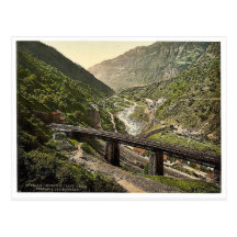 Giornico, chemin de fer de St Gotthard, vintag de  Cartes Postales