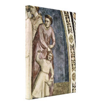 Giotto di Bondone - fiançailles du St Francis Impression Sur Toile