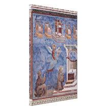 Giotto di Bondone - The vision of the throne Gallery Wrap Canvas