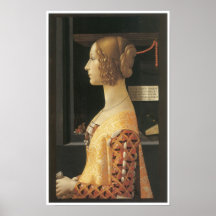 Giovanna degli Albizzi Tornabuoni, c. 1488 Posters